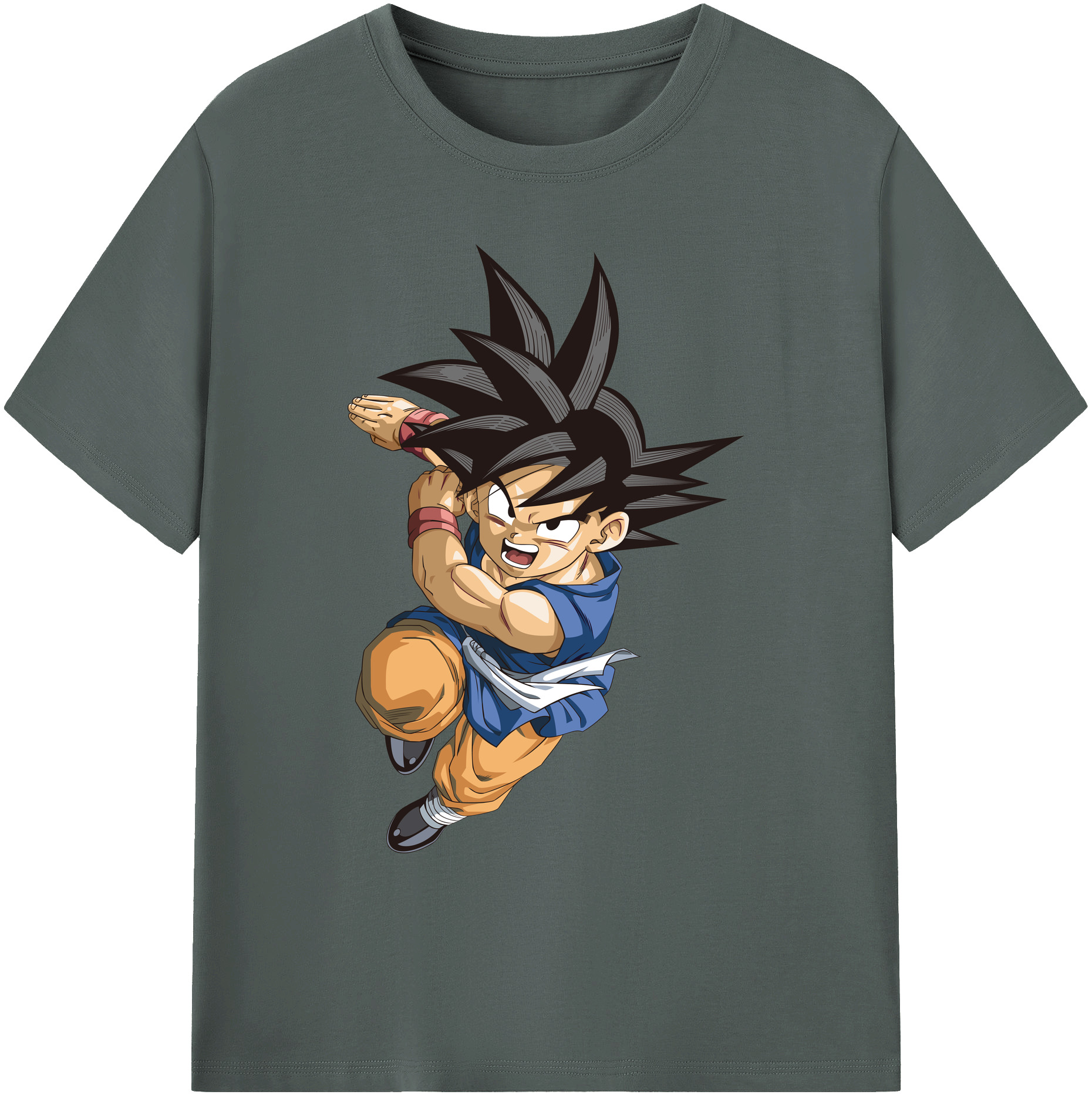 （画像用） ドラゴンボール 孫悟空（そん ごくう）Son Goku カカロット DRAGON BALL Kakarotto 綿100％ メンズ半袖Tシャツ｜肌触りやわらか＆通気性
